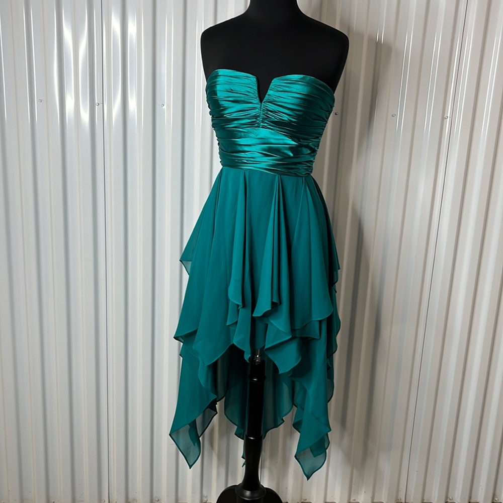 Jump Apparel Strapless  High Low Prom Dress. Preowned
